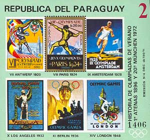 Плакаты разных Олимпийских игр