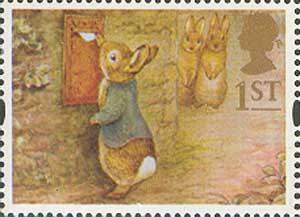 Кролик Питер опускает письмо
