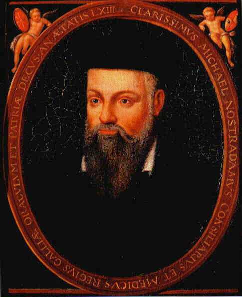 Нострадамус (Nostradamus) настоящее имя Мишель де Нотрдам (Michel de Notredame, Nostredame) (1503–1566)