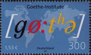 Надпись  «Goethe»