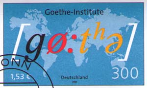 Надпись «Goethe»