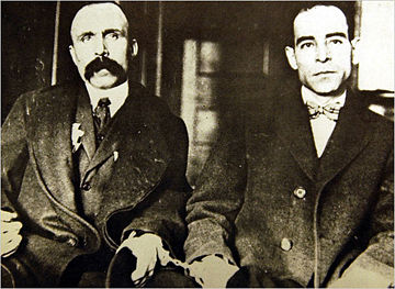 Сакко (Sacco) Фердинандо Никола (1891—1927) и Ванцетти (Vanzetti) Бартоломео (1888—1927)
