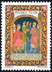 Отто III вручает корону Болеславу