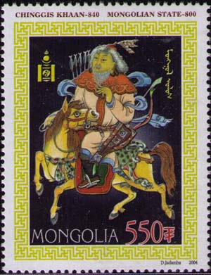 Чингисхан на коне